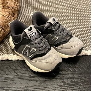 New Balance Baby Gray and Black 997R Sneakers